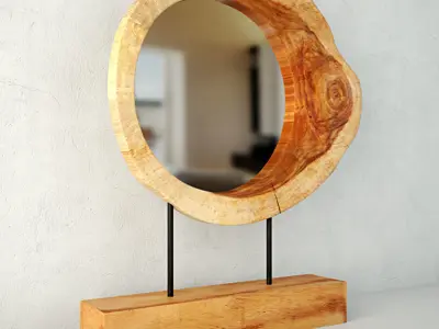 Trunk Mirror on Stand 3D model