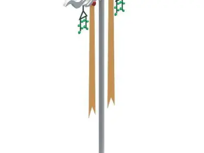 Palace - decorative fan 3D model