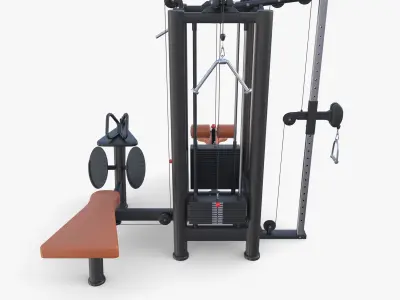 4 Multi station jungle machine V2 3D model