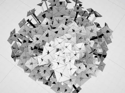 Flower Pot Red Flowers Version 2 Low-poly 3D model