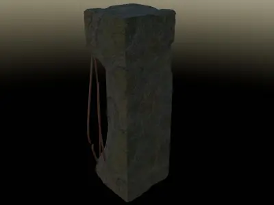 Pillar Low-poly 3D model