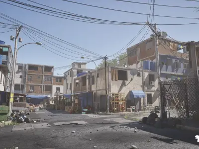 South American Slums - Favela Low-poly 3D model