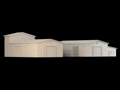 Low Poly Building Pack for 3D Printing in Dioramas 3D print model