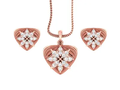 Pendant Earrings combo - 300 3D print model