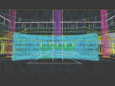 Exhibition - Area - 60X18-3DMAX2012-015 3D model