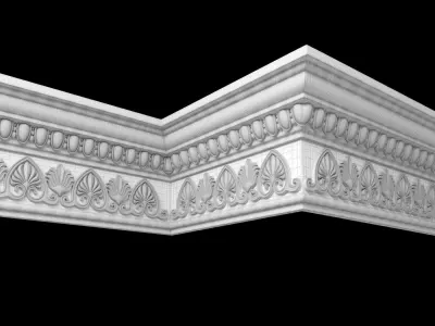 decor molding 7 Low-poly 3D model