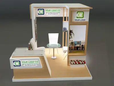 Booth Exhibition Stand a327b 3D model
