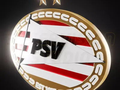 PSV Eindhoven logo - Cinematic - 3D print 3D model