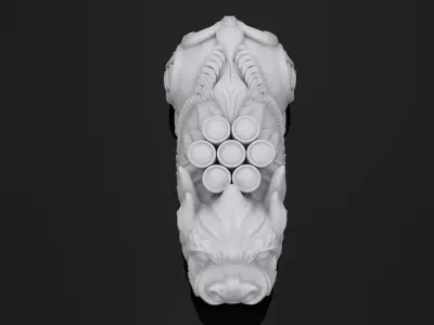chinese dragon statue 3D print model