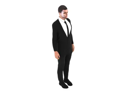 Kylian Mbappe Low-poly 3D model