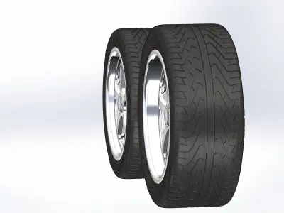 Custom wheels Schott Velocity for your scale model 3D print model