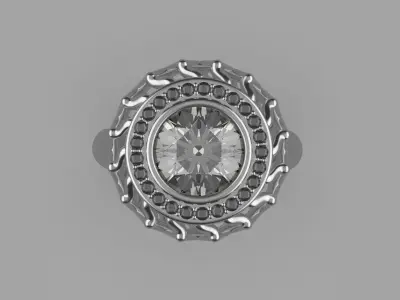 Cluster ring 3D model