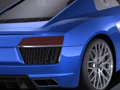 Audi R8 V10 2016 VRAY 3D model