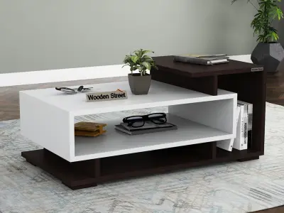 Engineered Wood Coffee  Table with Shelves  Low-poly 3D model