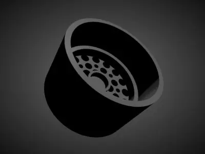 ATS Pepperpots scalable and Printable rim 3D print model