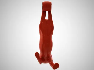 Stretched Cat Necklace 3D print model