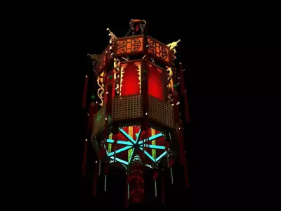 Chinese  palace lantern   3D model purchase