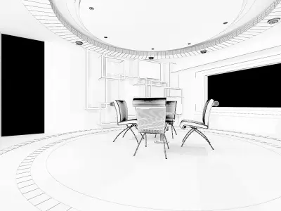 Booth Exhibition Stand a477 3D model
