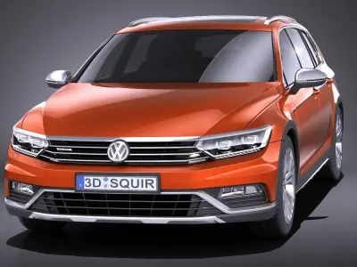 Volkswagen Passat Alltrack 2016 VRAY by squir 3D model