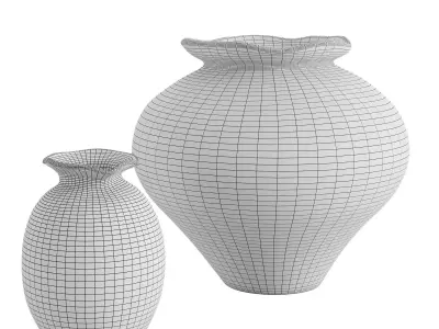 Willa Textured Vase 3D model