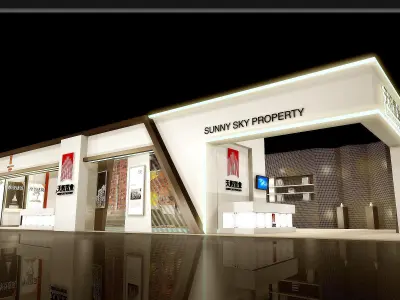 Exhibition - Area - 23X10-3DMAX2009-07 3D model