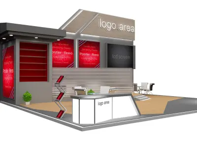 Booth Exhibition Stand a91 3D model