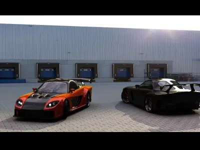 Veilside Fortune Mazda RX7 3D model