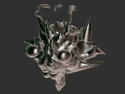 Insectoid Head Free 3D model