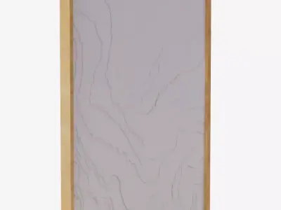 Waves Dimensional Framed Wall Art 3D model