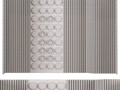Decor pattern of squares 3D model