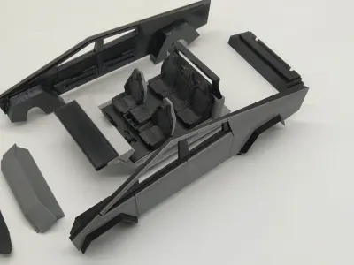 Tesla Cybertruck - 3dPrintable - 3dFactory 3D print model