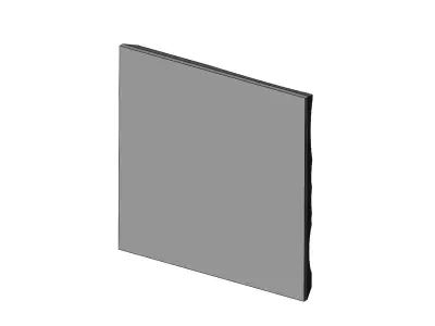 Abstract mesh relief decor panel N01 3D print model