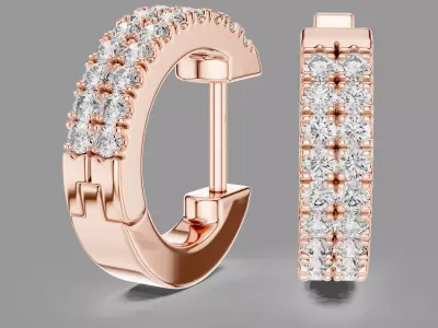  Diamond Hoops 3D print model