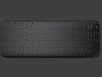 Car tyre 3D model