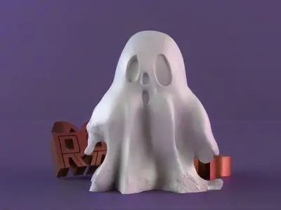 Halloween spirit decor GHOST 02 3D print model
