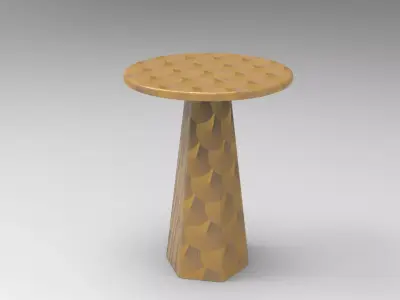 Jima Side Table Low-poly 3D model