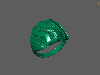 Plain Ring Women Ready STL 3DM Models Womens Rings 3D models 3D print model 58