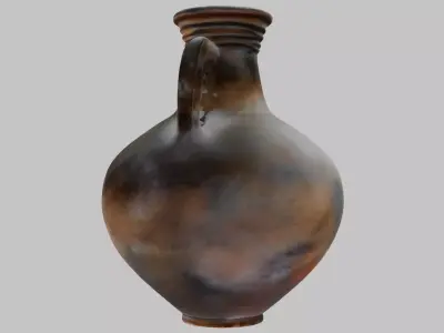 Medieval Ceramic Antique Vase Jar  Low-poly 3D model
