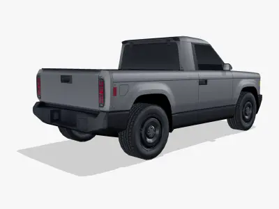 Slate Truck 2027 Low-poly 3D model