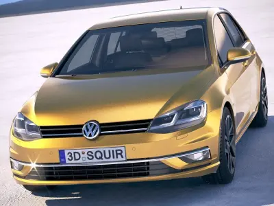 Volkswagen Golf TDI 2017 3D model