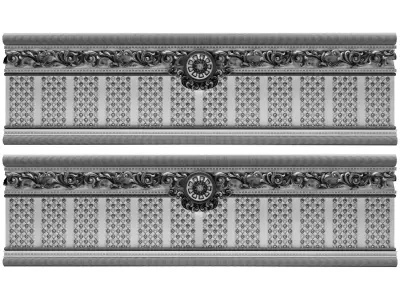 Collection of classical ornaments 03 3D model