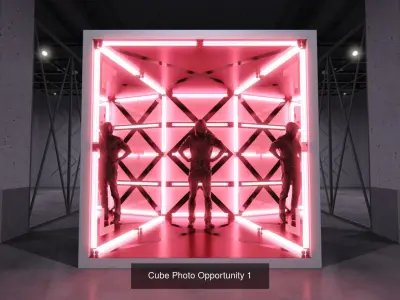 Cube Photo Opportunities - 5 Pack 3D Model Collection