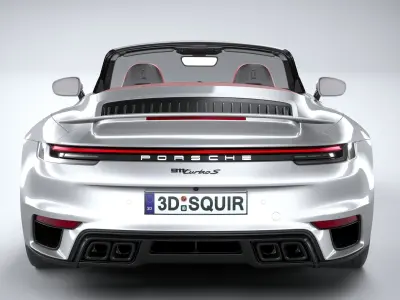 Porsche 911 Turbo S Cabrio 2021 3D model