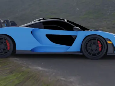 mcleran senna Low-poly 3D model