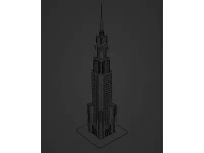 Art Deco Style Skyscraper 3D model