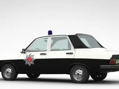 Renault 12 TX Police 3D model