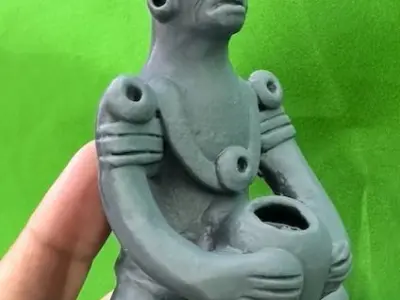 Central American Potter 3d model 3D print model