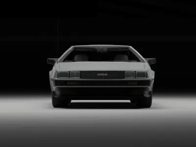 Delorean Dar Time Machine model 3D model