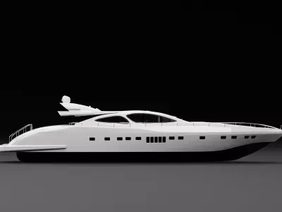 Yacht Boat 3D model