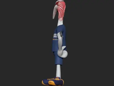 Crane Mascot Khelo India 3D print model